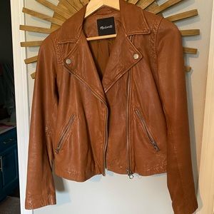 Madewell Washed Leather Moto Jacket